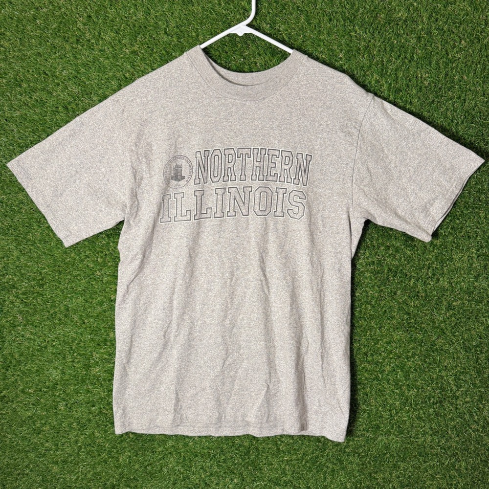 Northern‎ Illinois University Huskies Gray T-shirt Cotton Exchange Mens L VTG